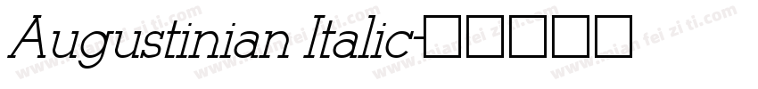 Augustinian Italic字体转换